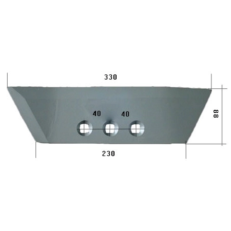 Dłuto L HARDOX500 do pługa Overum 80543/L